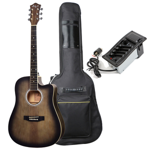 Guitares pour <span class=keywords><strong>d</strong></span>ébutants améliorées en forme de <span class=keywords><strong>D</strong></span> de 41 pouces avec EQ-7545R et sacs rembourrés de 5mm - Product Image 1