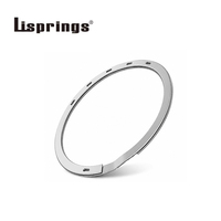 Lisprings Balanced Spiral Self-Locking Retaining Ring | Carbon Steel 304H 316 Stainless Steel, Plain Finish 40-52 HRC