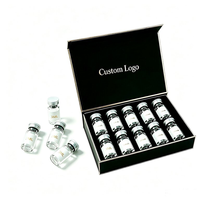Boîte d'emballage personnalisée pour médicaments de style pharmacie, plateau blister, feuille d'or, 3ml 5ml 10ml, boîte de beauté médicale avec autocollants holographiques laser