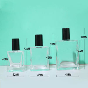 Botella de Vidrio Cuadrada de 3 ml, 5 ml, 10 ml, 15 ml, 20 ml, 30 ml, Transparente, Esmerilada, de Lujo, Vacía, Pequeña, para Perfume, Roll-on, Aceite Esencial - Product Image 4
