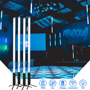 Đèn LED Pixel không dây 360 độ dạng ống, chống nước IP65, đèn LED thanh, chiếu sáng DMX IR 28W, cả hai đèn thanh dùng cho tiệc cưới - Product Image 3