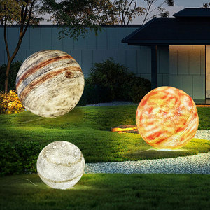 Estatuas de Resina de Planetas del Sistema Solar Simuladas, Decoración para Jardín y Parques de Atracciones al Aire Libre, Adorno de Césped con Temática Astronómica, Disponibles en Stock - Product Image 4