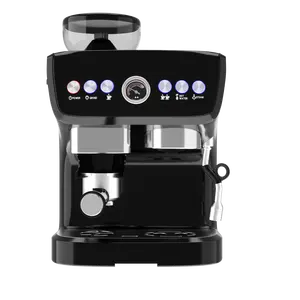 Máquina de café Espresso para el hogar, máquina de café automática OEM, taza de acero inoxidable caliente con Logo, piezas de juegos de tanque de estilo eléctrico