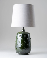 Lampe de table moderne en tissu blanc avec base en céramique pour salon chambre hôtel ou restaurant luminaire