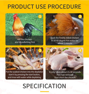 Macchina automatica commerciale per la depilazione del pollo/parti della spiumatrice del pollo/macchina per la rimozione del pollo in vendita - Product Image 3