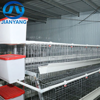 Nouvelles cages à poulets en fil d'acier galvanisé de type A à 3/4 couches pour une production élevée d'œufs