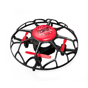 2024 Dowellin 2.4G Drone Mini kontrol gerakan Quadcopter Drone mainan pesawat terbang dengan lampu UFO