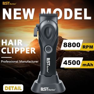 Cortadora <span class=keywords><strong>de</strong></span> Pelo <span class=keywords><strong>Profesional</strong></span> para Hombre, <span class=keywords><strong>Marca</strong></span> Personalizada al por Mayor, 8800 rpm, 4500 mAh, para Uso <span class=keywords><strong>de</strong></span> Barbería - Product Image 6