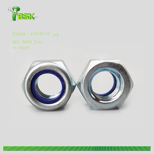 Harga pabrik mur kunci baja tahan karat metrik M2-M36 DIN 980 DIN 982 DIN 985 nilon masukkan mur Hex nylock nuts - Product Image 5