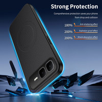 Coques Antichoc pour Infinix Smart 10 Plus, Étui Magnétique en TPU et PC pour Hot 60 Pro, Coques en Cuir avec Protection Caméra pour Pova7 Pro