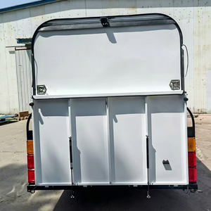 Remolque para Caballos de Fibra de Vidrio 2025 con Carga en Ángulo para 6 Caballos, Equipo Ecuestre para Transporte de Comida y Snacks - Product Image 1