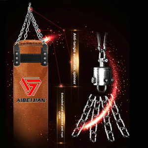 <span class=keywords><strong>Sac</strong></span> <span class=keywords><strong>de</strong></span> <span class=keywords><strong>frappe</strong></span> lourd suspendu pour MMA, <span class=keywords><strong>sac</strong></span> <span class=keywords><strong>de</strong></span> kickboxing en cuir microfibre avec rotation à 360° °   Boutonnière pivotante et surpiqûres renforcées - Product Image 5
