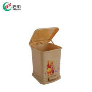 Cubo de Basura de Plástico, Duradero, Moldeado por Inyección de PP, Contenedor de Residuos para Cocina, Baño y Oficina - Product Image 5