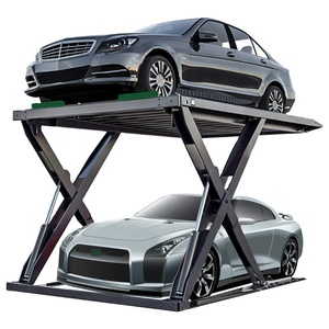 Hot Sale Zweistufiges Smart Garage Fahrzeug lift Hydraulisch angetriebenes Scheren-Parks ystem Premium-Ausrüstung für den Heimgebrauch - Product Image 1