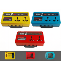 Outil électrique rechargeable, batterie intelligente, convertisseur 21V en AC110V/220V DC12V/5V USB, convertisseur portable DC-AV pour extérieur