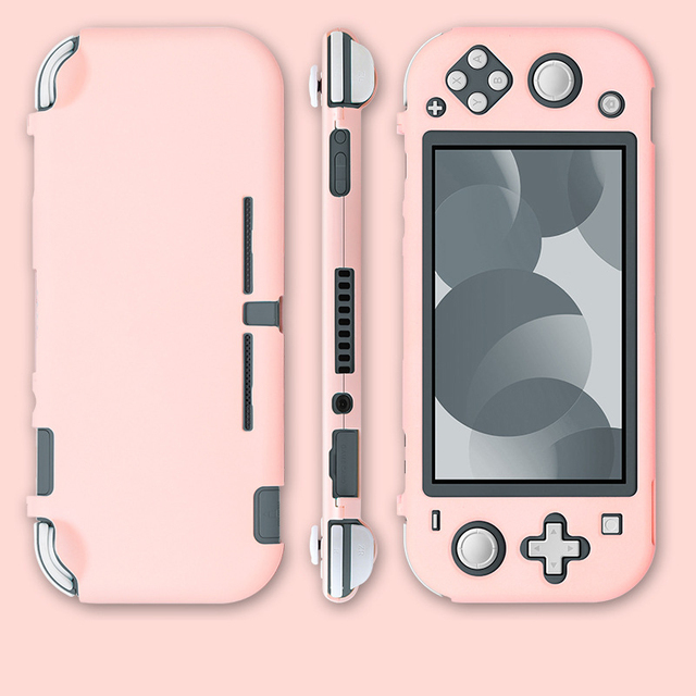 Honcam Pink Protective PC Hard Shell Housing Case for Nintendo Lite Console