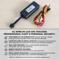 Mini Rastreador GPS J14 para Auto, Localizador 4G en Tiempo Real con Historial de Rutas y Alerta de Geocerca para Seguridad Vehicular y Gestión de Flotas