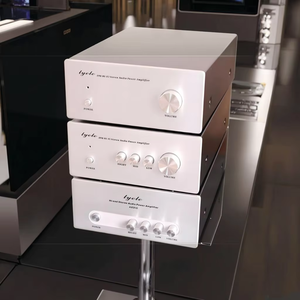 Tùy chỉnh Anodized Stereo <span class=keywords><strong>Mixer</strong></span> khuếch đại công suất nhôm đùn bao vây CNC gia công Loa trường hợp âm thanh thiết bị - Product Image 4