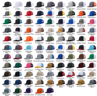 Casquettes Richardson 112 de haute qualité avec logo brodé personnalisé, casquettes en maille unies, casquettes snapback, casquettes de sport