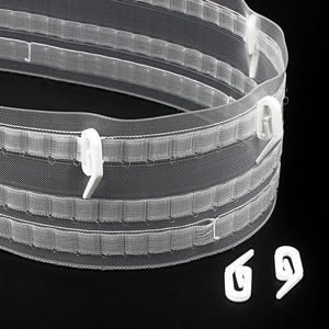 Good Quality Ripple Fold Tape Transparent S Fold Curtain Tape Nylon Transparent Wave Curtain Tape - Product Image 6