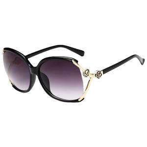 Gafas de Sol con Diseño de Camelia para Mujer, Montura de Resina, Protección UV385, Diseño Floral, Origen Yiwu, Categoría 1, Lentes Claras - Product Image 1