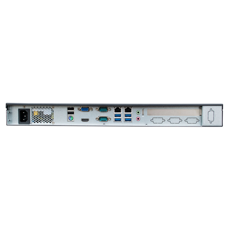 HVAEIPC Embedded Computer 1U Rackmount 6-Port Gigabit Multi USB 4GB RAM ...