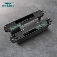 Charnière dissimulée réglable durable à fermeture automatique douce et silencieuse, anti-corrosion, pour portes en bois résidentielles
