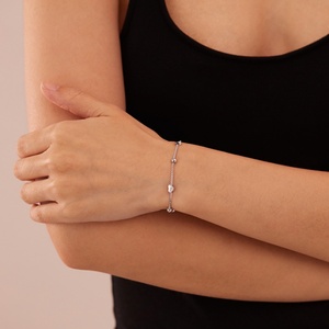 Stainless Steel <b>Love</b> Token <b>Bracelet</b> for Couples Classic Anniversary Trendy Niche Design Gold-Plated Heart Pattern Chain Micro - Product Image 6