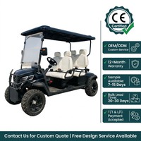 Voiturette de golf Tarion 4 places à essence 300CC, moteur 4 temps refroidi par eau, freins à disque et à tambour, capacité de montée de 25%, pneus tout-terrain