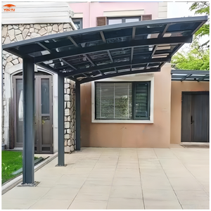 <span class=keywords><strong>Abri</strong></span> de voiture extérieur, structure robuste en aluminium, toit arqué, <span class=keywords><strong>abri</strong></span> attenant à toit fixe. - Product Image 1