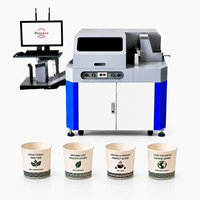 Machine d'impression industrielle de gobelets en papier pour bubble tea, équipement numérique haute précision pour la production de solutions d'emballage de boissons