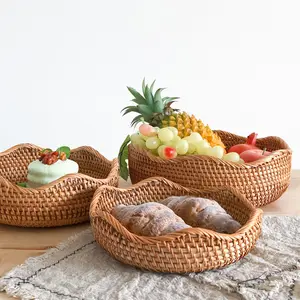 Shenhong — panier à légumes en macramé tissé, panier de rangement décoratif nordique en rotin pour fruits, ustensile de cuisine, bon marché