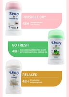 Déodorant stick pour femme 40H 40g hydratant longue durée aux enzymes de fruits, parfum concombre et thé vert, réduit les odeurs