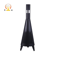 Grill de barbecue avec chauffage extérieur, brûleur de fusée, grill de barbecue en granulés de bois, fumeur de fumée