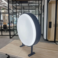 Boîte lumineuse publicitaire carrée en alliage d'aluminium, boîte lumineuse LED pour extérieur/intérieur, résistante à l'eau, pour enseignes de magasin, panneaux publicitaires