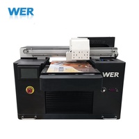 WER E3055UV A3 UV Flatbed Printer, Phone Case, CD Printer