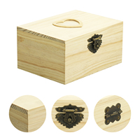 Boîte à souvenirs en bois sur mesure, grande boîte de rangement en bois, boîtes décoratives non finies avec couvercle