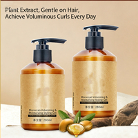 Produits de soin des cheveux bouclés avec logo personnalisé, sans sulfate, beurre de karité, hydratant, démêlant, anti-frisottis, lissant, nourrissant, boucles 2 en 1
