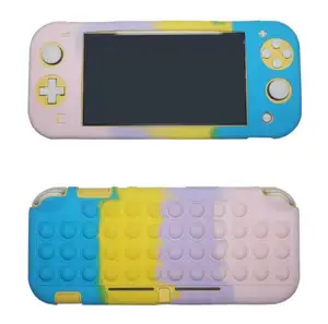 Funda protectora de silicona para nintendo switch / switch lite, juguete antiestrés, personalizada