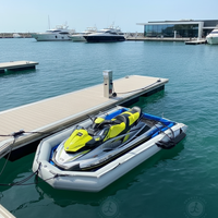 Docks gonflables en PVC pour le surf - Docks flottants marins robustes avec une construction durable, pliables et légers, surface antidérapante