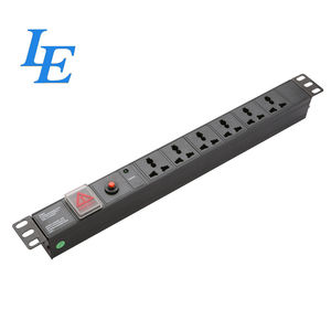 PDU (unité de distribution d'alimentation) universelle pour montage en rack de serveur, type standard 19 pouces, fonction de protection en option - Product Image 2