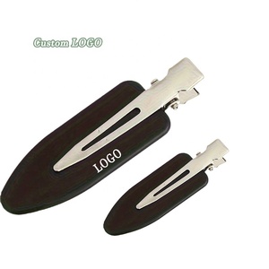 Pinzas de Pelo de Plástico al por Mayor con Logotipo Personalizado, Pinzas de Estilismo Negras, Blancas y Rosas, Pinzas Pequeñas para Peluquería, Maquillaje Diario para Niñas - Product Image 1