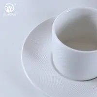 Современный фарфоровый чайный набор 200 мл, уникальные керамические чашки и блюдца для черного капучино, эспрессо, кофе, белого цвета