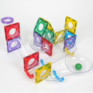 Jouets éducatifs <span class=keywords><strong>Montessori</strong></span> Mntl : Circuit <span class=keywords><strong>de</strong></span> billes <span class=keywords><strong>magnétique</strong></span> 107 pièces, blocs <span class=keywords><strong>de</strong></span> <span class=keywords><strong>construction</strong></span> en plastique pour jeu <span class=keywords><strong>de</strong></span> <span class=keywords><strong>construction</strong></span> <span class=keywords><strong>de</strong></span> pistes <span class=keywords><strong>de</strong></span> billes - Product Image 4