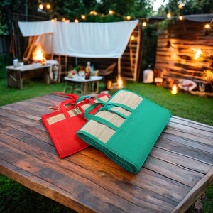 Tappetino da spiaggia per adulti pieghevole portatile materasso stampato in <span class=keywords><strong>paglia</strong></span> impermeabile e impermeabile in poliestere per campeggio - Product Image 2