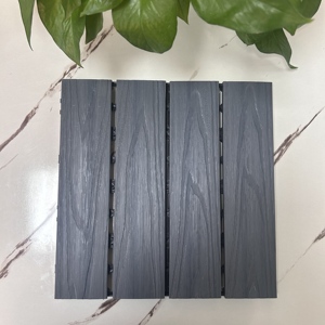 Baldosas de Madera Plástica WPC Modernas, Encajables, Tipo Click, Cuadradas, para Exteriores, Balcones, Jardines, Pisos Exteriores - Product Image 2