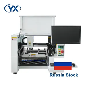 Stock in Russia Pick and Place Machine SMT380 with 38 Feeders and 4 Placement head for PCB Production Equipment