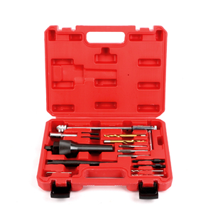 16 pièces Kit de retrait de bouchons de préchauffage endommagés pour bouchons de préchauffage cassés Kit d'outils de <span class=keywords><strong>Garage</strong></span> de réparation de filetage - Product Image 2