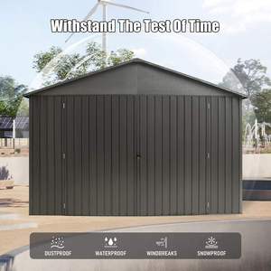 Abri de <span class=keywords><strong>jardin</strong></span> préfabriqué en acier galvanisé léger et robuste à prix abordable, <span class=keywords><strong>garage</strong></span> automobile personnalisé pour la vente en gros - Product Image 2
