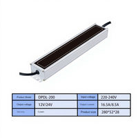 IP67 Alüminyum TRIAC 0-10V Dali İki Bir Arada Su Geçirmez LED Kısılabilir Sürücü 12V-24V 60W-400W Dış Mekan Projektör Kısılabilir Trafo